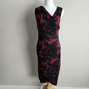 Wilfred Izidora Dress‎ Womens Medium Jersey Knit Surplice Neck Faux Wrap Stretch